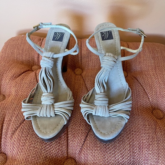 Zara Suede Platform Sandals